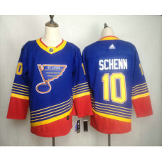 St. Louis Blues #10 Brayden Schenn Blue Stitched Throwback Jersey