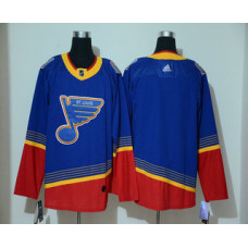 St. Louis Blues Blank Blue Stitched Throwback Jersey