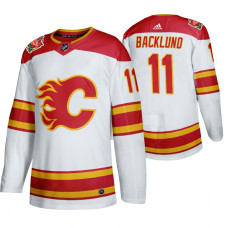 Calgary Flames #11 Mikael Backlund 2019 Heritage Classic Authentic White Jersey