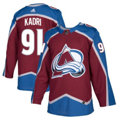 Colorado Avalanche #91 Nazem Kadri Authentic Burgundy Home With Jersey 2022 Stanley Cup Champions Patch