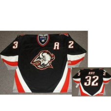 Buffalo Sabres #32 ROB RAY 1999 Black CCM Vintage Throwback Jersey