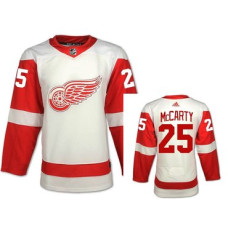 Detroit Red Wings #25 Darren McCarty White Road Authentic Jersey