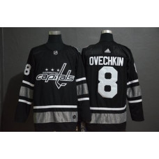 Washington Capitales 8 Alexander Ovechkin Black 2019 All-Star Game Jersey