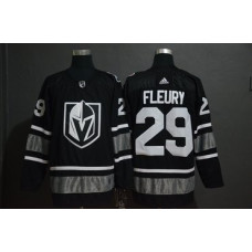 Vegas Golden Knights 29 Marc-Andre Fleury Black 2019 All-Star Game Jersey With 2023 Stanley Cup Patch