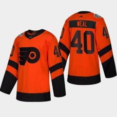 #40 Jordan Weal Flyers Coors Light 2019 Stadium Series Orange Authentic Jersey