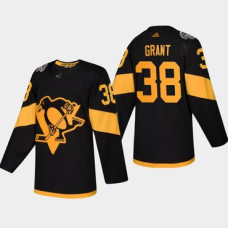 #38 Derek Grant Penguins Coors Light 2019 Stadium Series Black Authentic Jersey