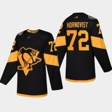 #72 Patric Hornqvist Penguins Coors Light 2019 Stadium Series Black Authentic Jersey