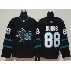 San Jose Sharks #88 Brent Burns Black Alternate Authentic Stitched Jersey