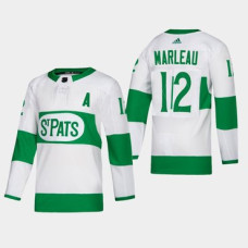 Toronto Maple Leafs #12 Patrick Marleau St. Pats Road Authentic Player White Jersey