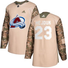 Colorado Avalanche #23 Milan Hejduk Authentic Veterans Day Practice Camo Jersey