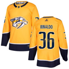 #36 Zac Rinaldo Nashville Predators Authentic Home Gold Jersey