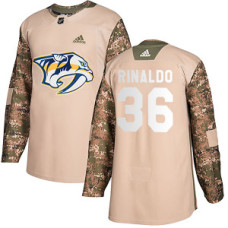 #36 Zac Rinaldo Nashville Predators Authentic Veterans Day Practice Camo Jersey