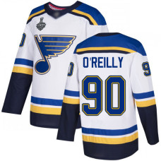 St. Louis Blues #90 Ryan O'Reilly White Road Authentic 2019 Stanley Cup Final Bound Stitched Hockey Jersey