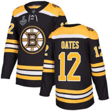 Boston Bruins #12 Adam Oates Black Home Authentic 2019 Stanley Cup Final Bound Stitched Hockey Jersey