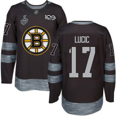 Boston Bruins #17 Milan Lucic Black 1917-2017 100th Anniversary 2019 Stanley Cup Final Bound Stitched Hockey Jersey