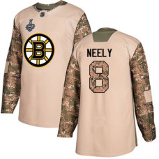 Boston Bruins #8 Cam Neely Camo Authentic 2017 Veterans Day 2019 Stanley Cup Final Bound Stitched Hockey Jersey