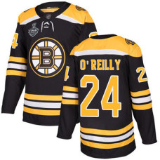 Boston Bruins #24 Terry O'Reilly Black Home Authentic 2019 Stanley Cup Final Bound Stitched Hockey Jersey