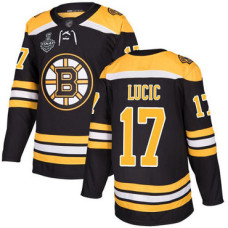 Boston Bruins #17 Milan Lucic Black Home Authentic 2019 Stanley Cup Final Bound Stitched Hockey Jersey