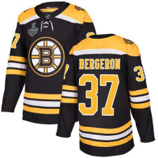 Boston Bruins #37 Patrice Bergeron Black Home Authentic 2019 Stanley Cup Final Bound Stitched Hockey Jersey