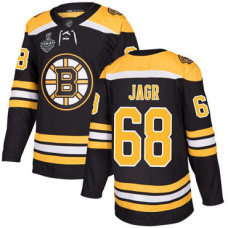 Boston Bruins #68 Jaromir Jagr Black Home Authentic 2019 Stanley Cup Final Bound Stitched Hockey Jersey