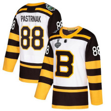 Boston Bruins #88 David Pastrnak White Authentic 2019 Winter Classic 2019 Stanley Cup Final Bound Stitched Hockey Jersey