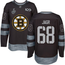 Boston Bruins #68 Jaromir Jagr Black 1917-2017 100th Anniversary 2019 Stanley Cup Final Bound Stitched Hockey Jersey