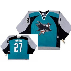 San Jose Sharks #27 SCOTT PARKER 2003 CCM Throwback Home Hockey Jersey