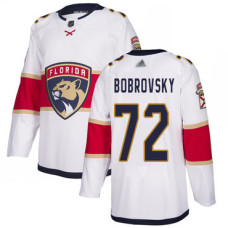 Panthers #72 Sergei Bobrovsky White Road Authentic Stitched Hockey Jersey