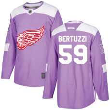 Red Wings #59 Tyler Bertuzzi Purple Authentic Fights Cancer Stitched Hockey Jersey