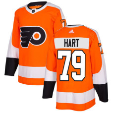 Philadelphia Flyers #79 Carter Hart Orange Home Authentic Stitched Jersey