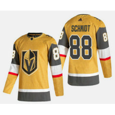 Vegas Golden Knights #88 Nate Schmidt Gold Alternate Stitched Jersey With 2023 Stanley Cup Patch