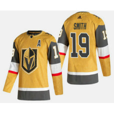 Vegas Golden Knights #19 Reilly Smith Gold Alternate Stitched Jersey With 2023 Stanley Cup Patch