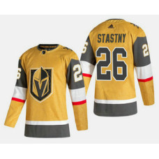 Vegas Golden Knights #26 Paul Stastny Gold Alternate Stitched Jersey With 2023 Stanley Cup Patch