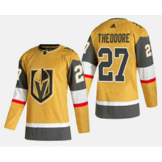 Vegas Golden Knights #27 Shea Theodore Gold 2020-21 Alternate Stitched Jersey