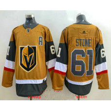 Vegas Golden Knights #61 Mark Stone Gold Alternate Stitched Jersey With 2023 Stanley Cup Patch