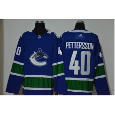 Vancouver Canucks #40 Elias Pettersson NEW Blue Stitched Jersey