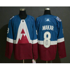 Colorado Avalanche #8 Cale Makar Blue 2020 Stadium Series Stitched Jersey