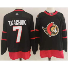 Ottawa Senators #7 Brady Tkachuk Black 2020-21 Stitched Jersey