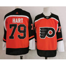 Philadelphia Flyers #79 Carter Hart Orange 2020-21 Stitched Jersey