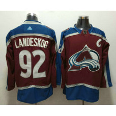 Colorado Avalanche #92 Gabriel Landeskog Red With C Patch 2017-2018 Hockey Stitched Jersey