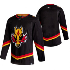 Calgary Flames Blank Black 2020-21 Reverse Retro Alternate Jersey