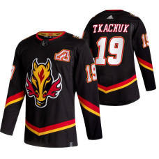 Calgary Flames #19 Matthew Tkachuk Black 2020-21 Reverse Retro Alternate Jersey