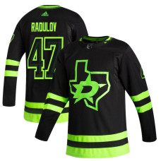 Dallas Stars #47 Alexander Radulov Black 2020-21 Reverse Retro Alternate Jersey