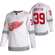 Detroit Red Wings #39 Anthony Mantha White 2020-21 Reverse Retro Alternate Jersey