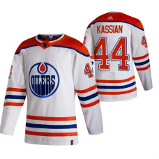 Edmonton Oilers #44 Zack Kassian White 2020-21 Reverse Retro Alternate Jersey