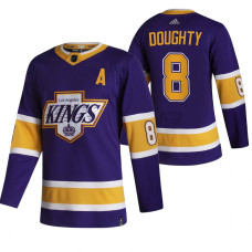 Los Angeles Kings #8 Drew Doughty Black 2020-21 Reverse Retro Alternate Jersey