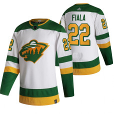 Minnesota Wild #22 Kevin Fiala White 2020-21 Reverse Retro Alternate Jersey