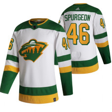 Minnesota Wild #46 Jared Spurgeon White 2020-21 Reverse Retro Alternate Jersey