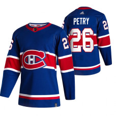 Montreal Canadiens #26 Jeff Petry Blue 2020-21 Reverse Retro Alternate Jersey