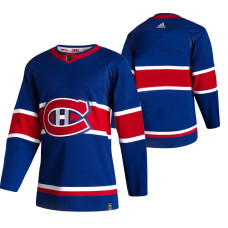 Montreal Canadiens Blank Blue 2020-21 Reverse Retro Alternate Jersey